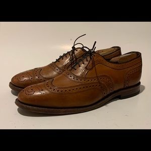 Allen Edmonds MCALLISTER Wingtip Oxfords Walnut Brown 6235 Mens Dress Shoes 9 D